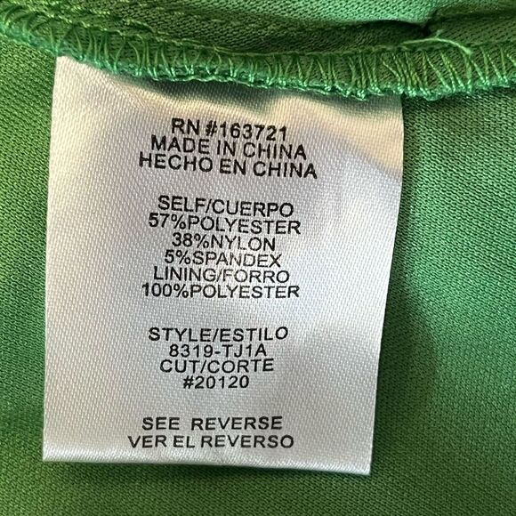 NWT City Studio | Juniors Green Taffeta One Shoulder Fit & Flare Mini Dress 7/8 - Picture 8 of 9